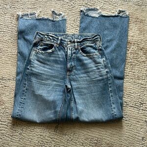 American Eagle Super High Rise Baggy Flare